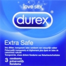 Durex transparent extra Safe Latex Kondom – 3 Stück